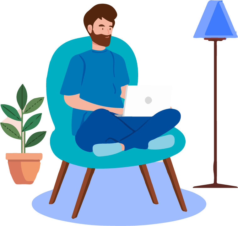 Websayt yaratish va ochish | веб разработка | Разработка веб сайтов | Website | GreatSoft Person sitting in front of computer